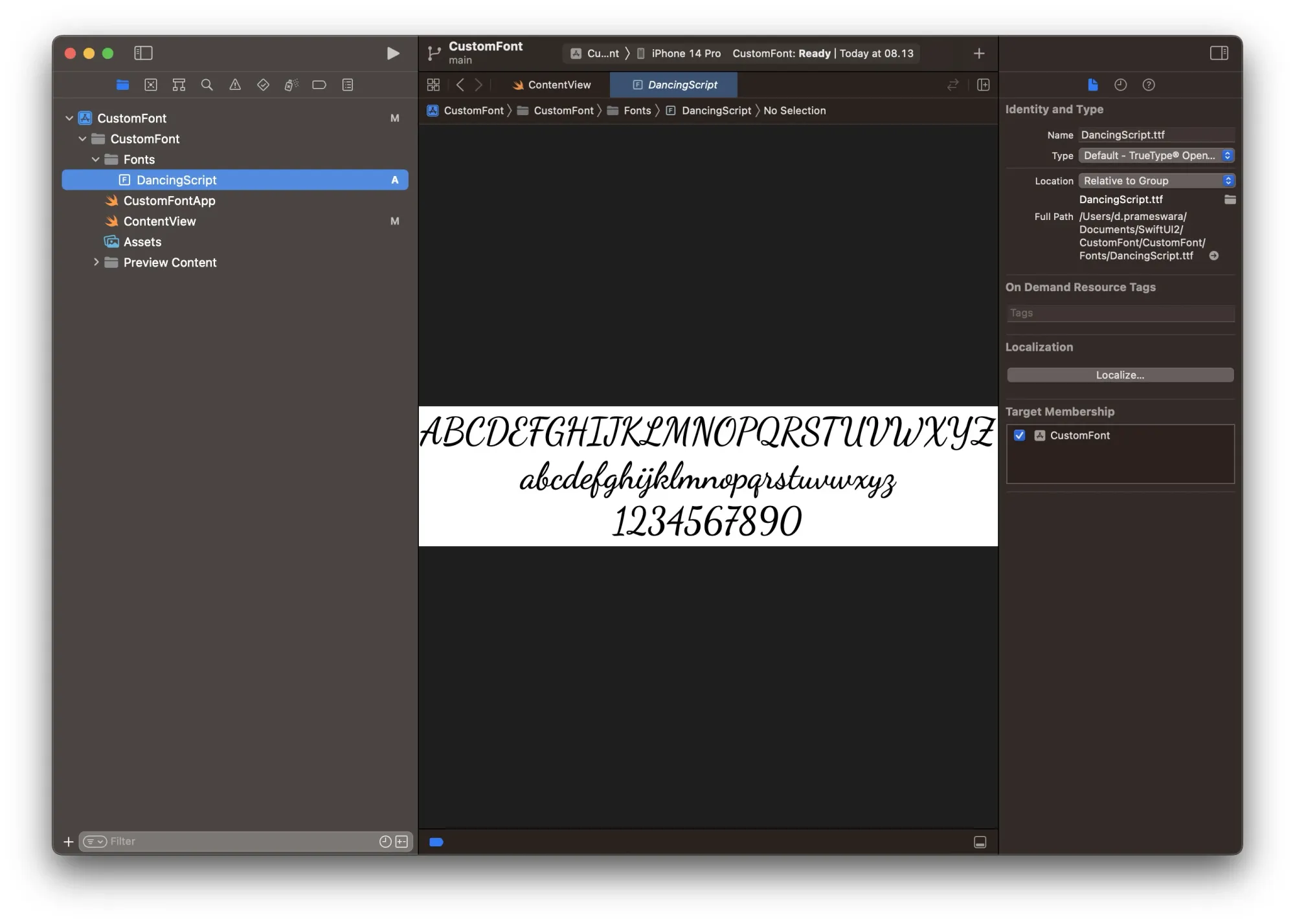 Cara menambahkan custom font ke dalam aplikasi SwiftUI