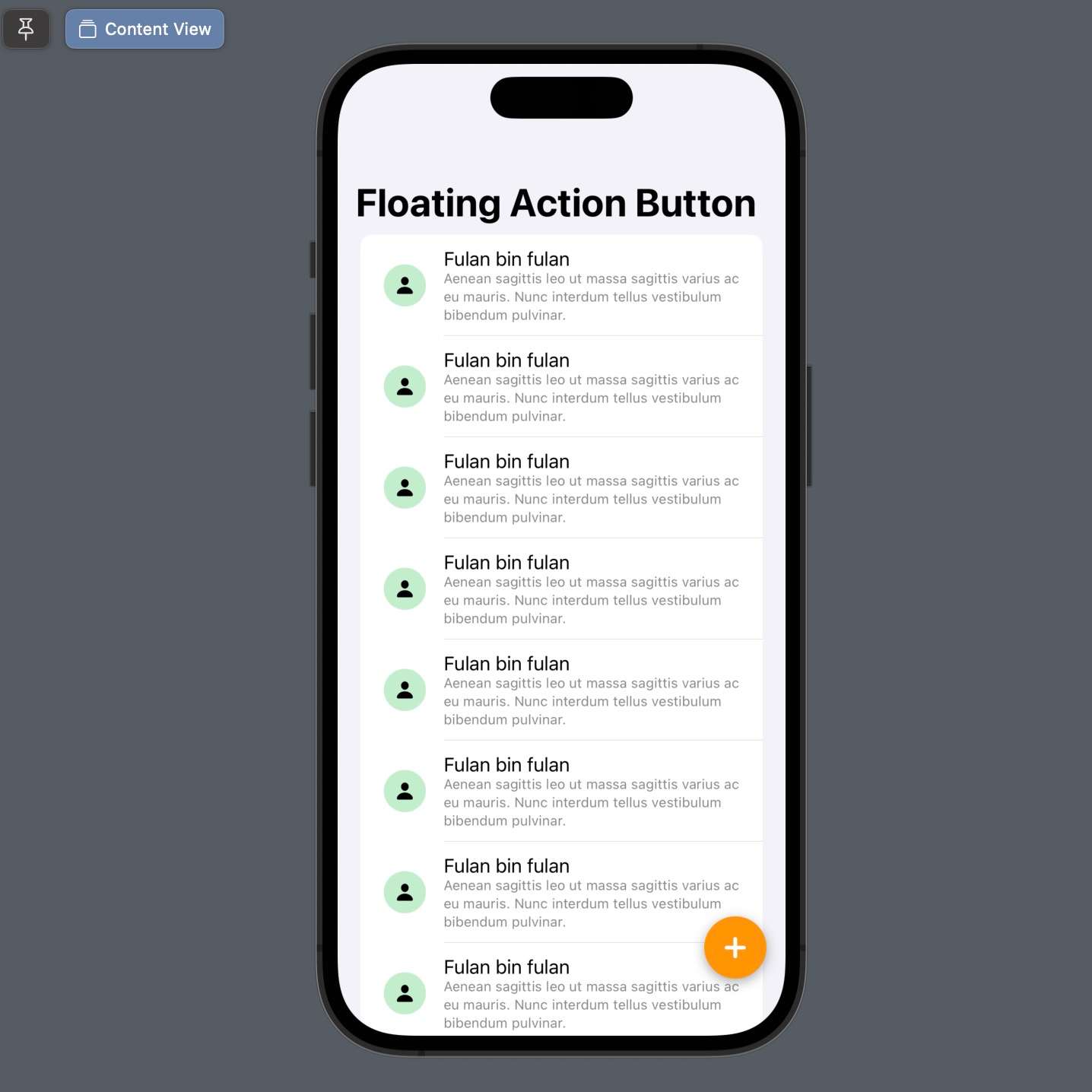 Artikel ini akan membahas cara membuat Floating Action Button dengan menggunakan SwiftUI