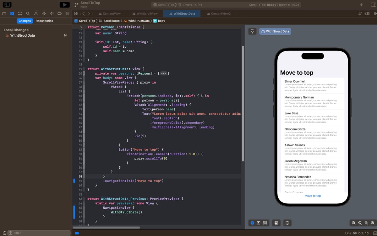 SwiftUI : How to Easily Create ScrollToTop with List or Scrollview