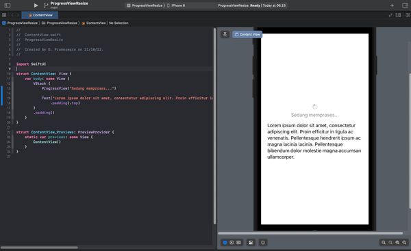 How to Resize ProgressView in SwiftUI