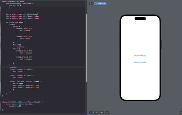 Creating Multiple Sheets in SwiftUI